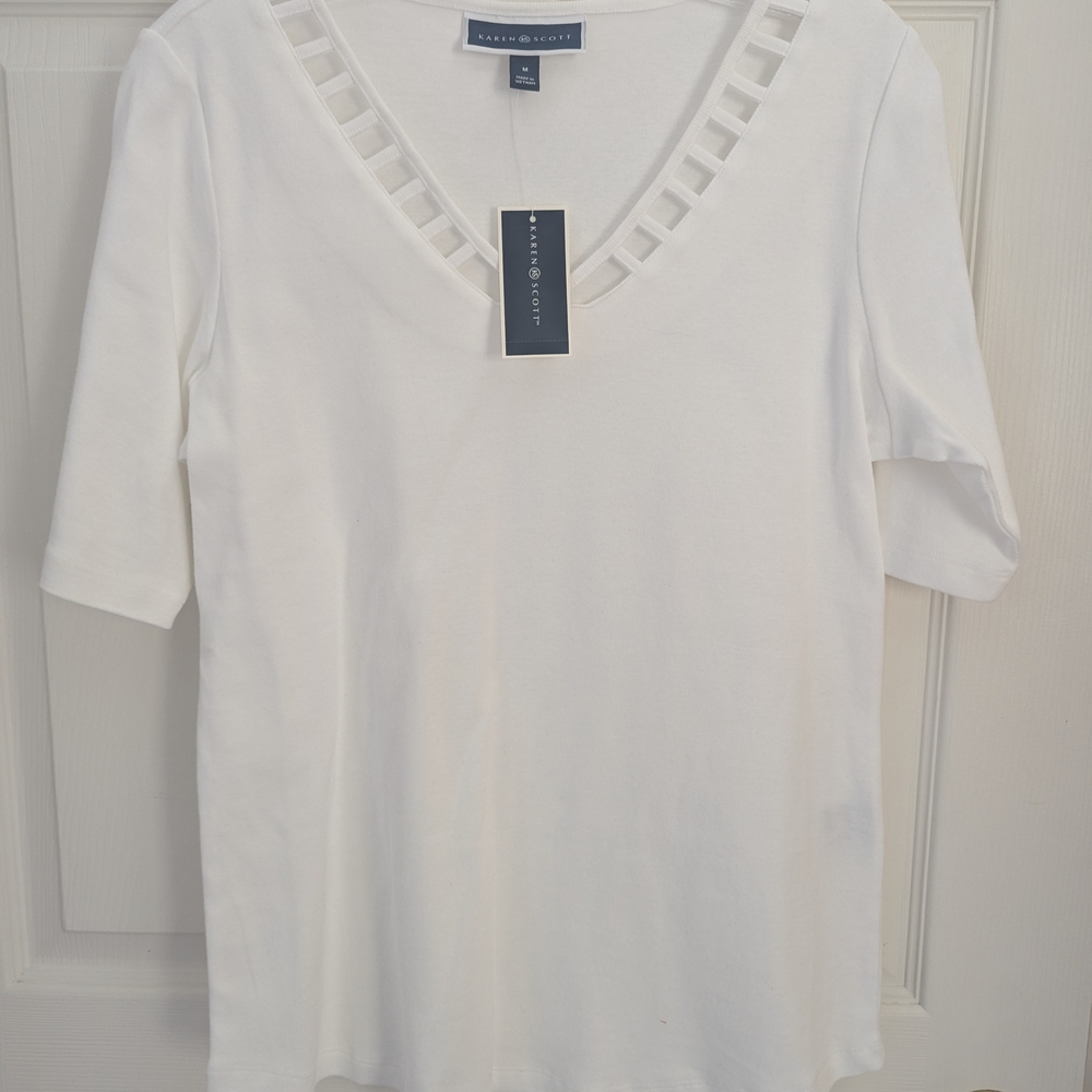 White Women's Top by Karen Scott